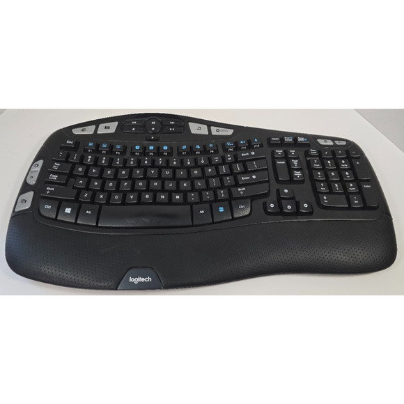 Logitech K350 Comfort Wave Wireless Keyboard - No Dongle - Keyboard Only - Picture 1 of 4